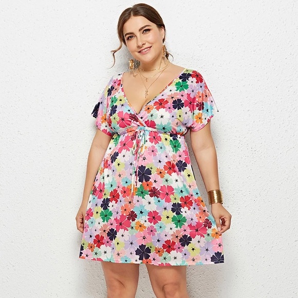 NEW Floral plus size comfortable Sundress - Picture 2 of 4